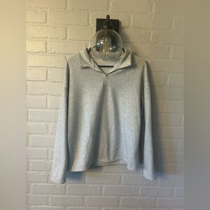 Gray Quarter-Zip Pullover